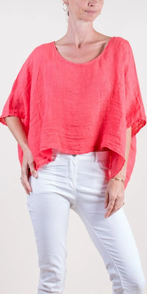 Linen Crop Top