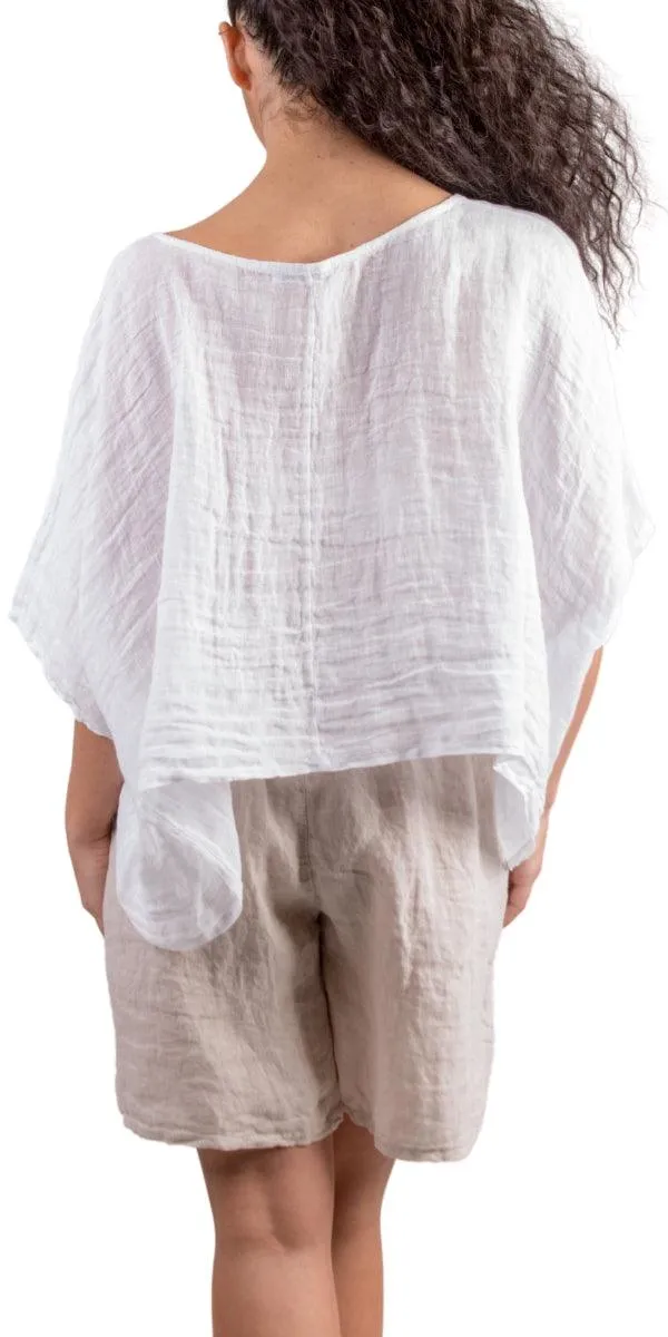 Linen Crop Top