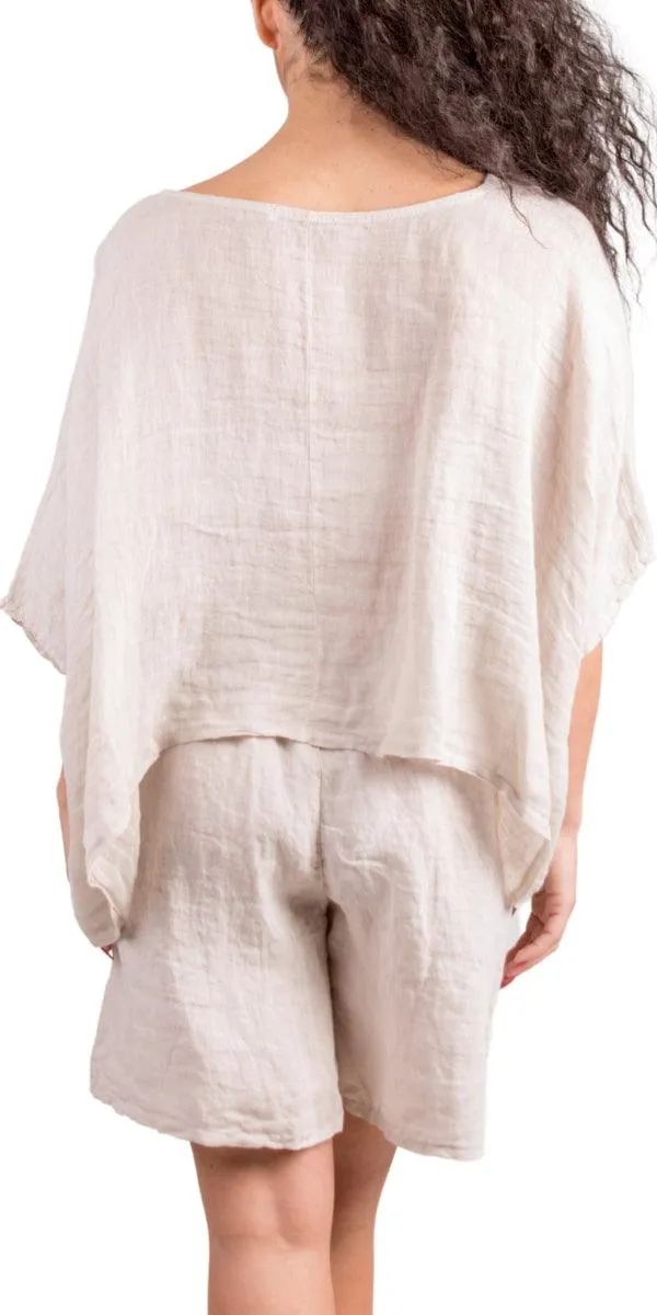 Linen Crop Top