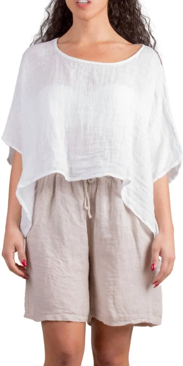 Linen Crop Top