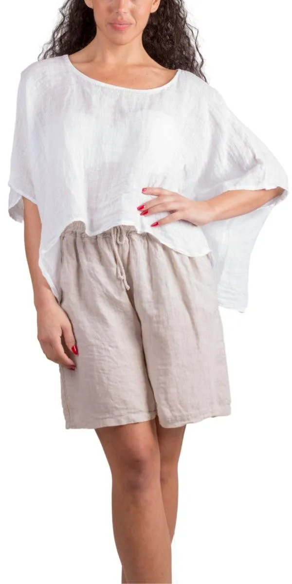 Linen Crop Top