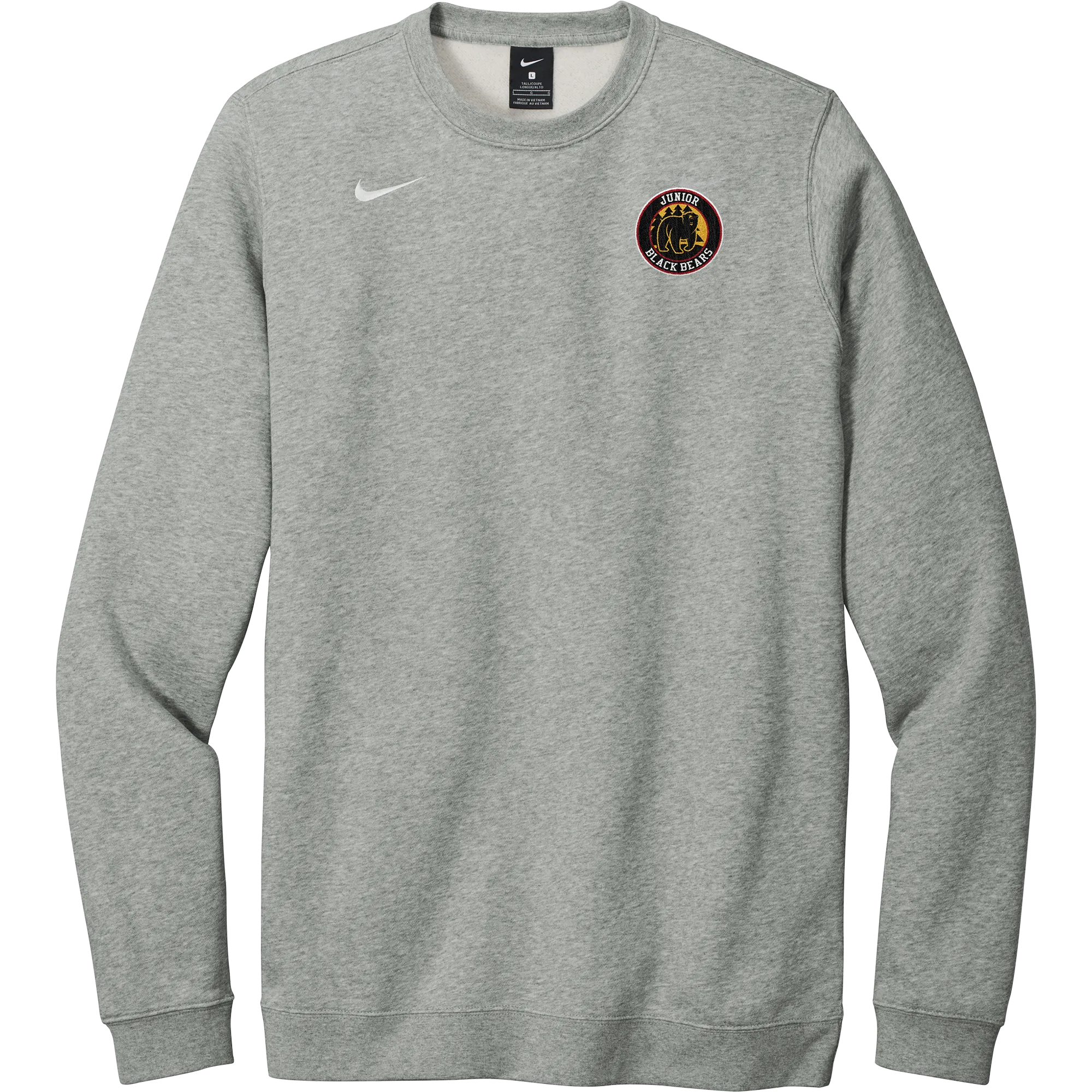 MD Jr. Black Bears Nike Club Fleece Crew