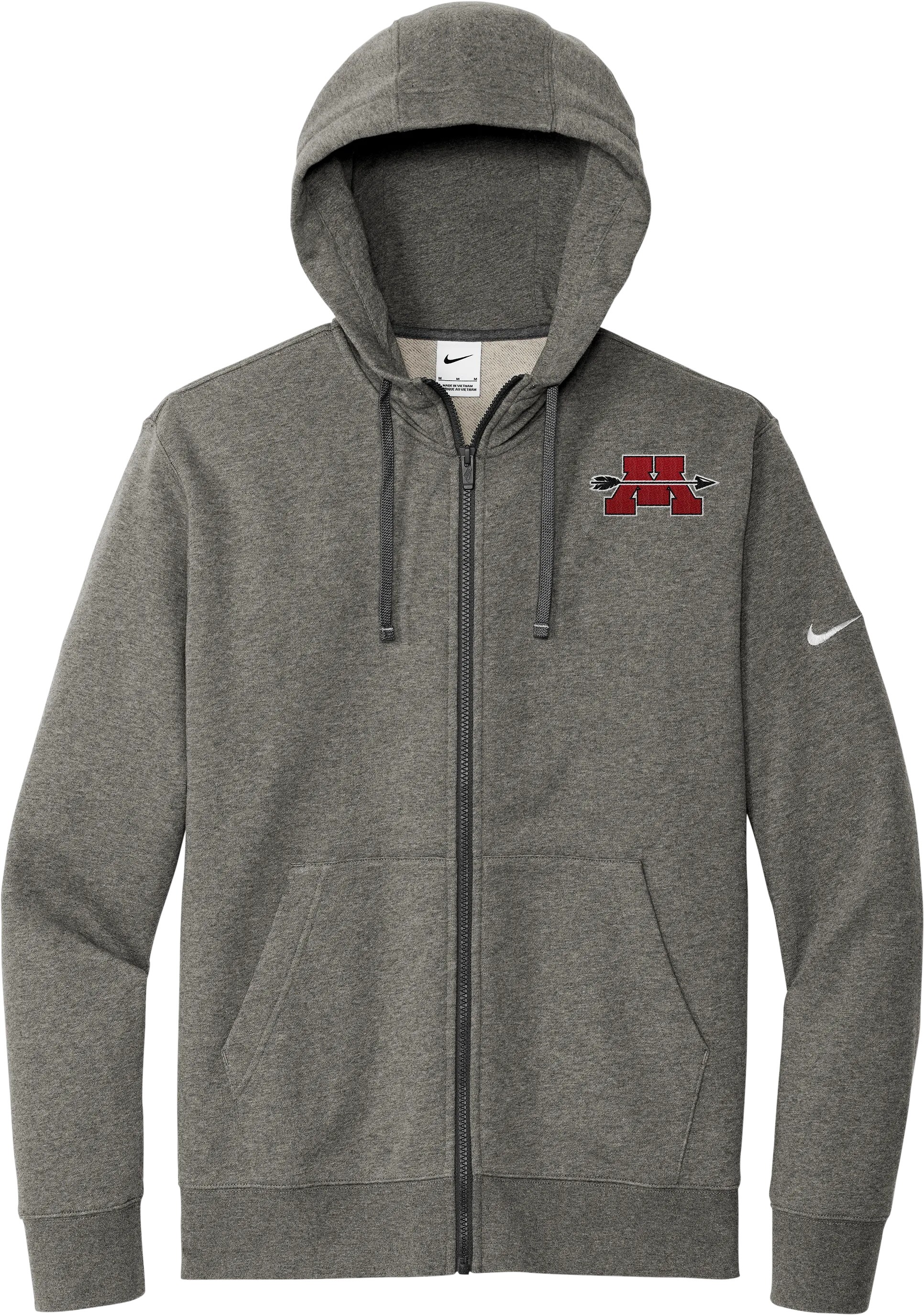 Mercer Arrows Nike Club Fleece Sleeve Swoosh Full-Zip Hoodie