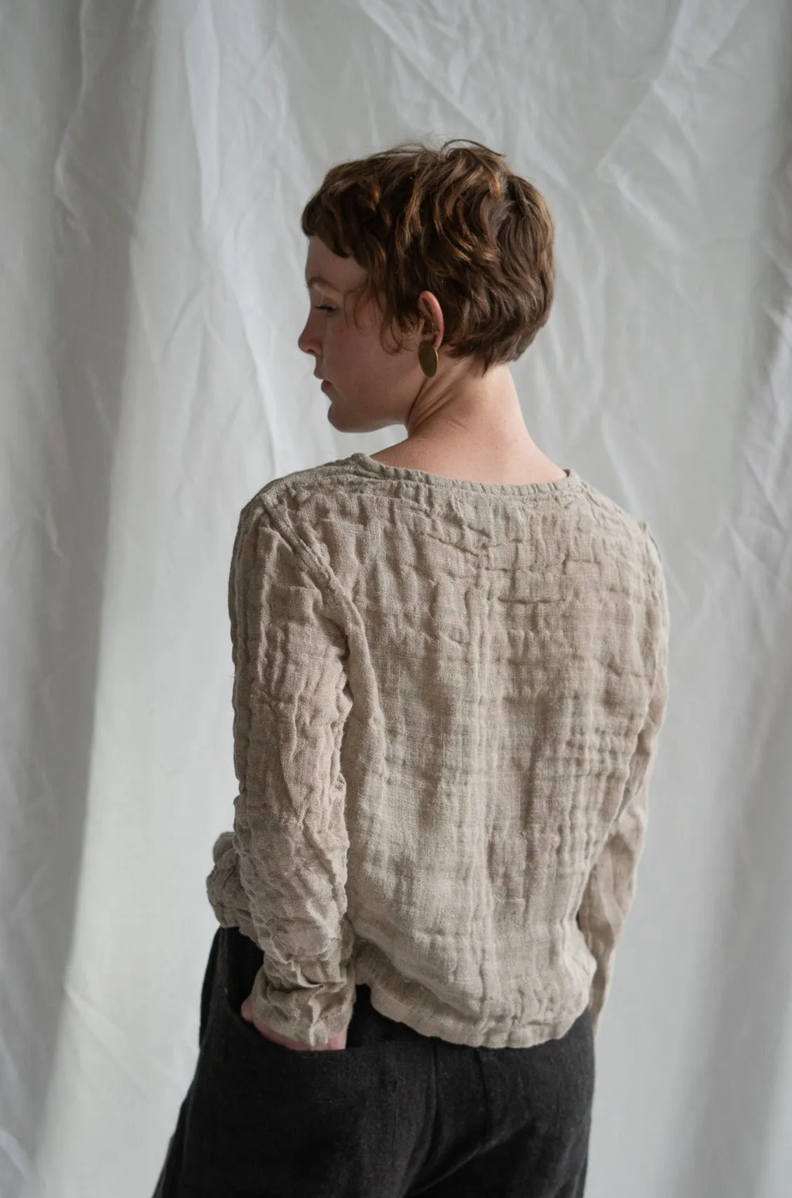 Metta - Lilly Top  - Rustic Gauze Linen