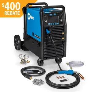 Miller Millermatic 255 MIG/Pulsed MIG Welder- 208/240V with Running Gear (951766)