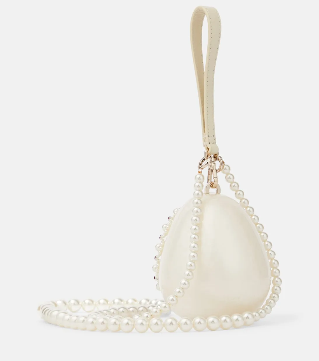 Mini fabergé crossbody bag with egg Simone Rocha, red