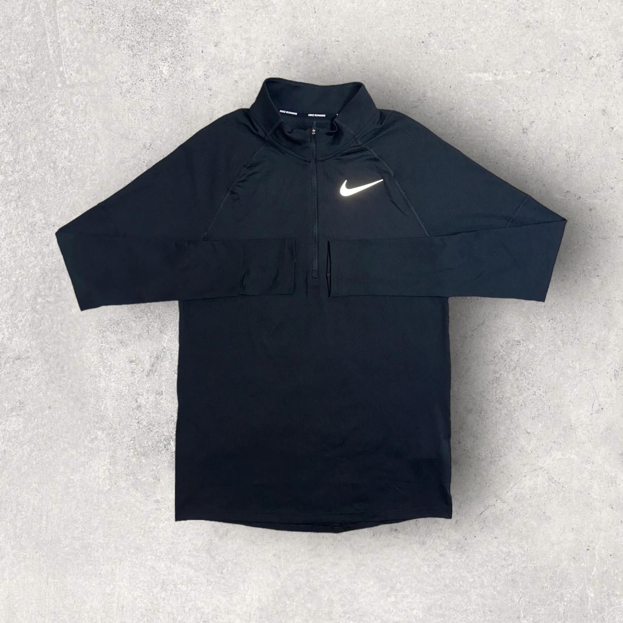 NIKE RUNNING 1/4 ZIP / SHORT SET - BLACK