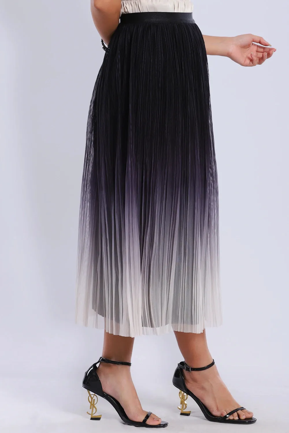 Premium Pleated Ombre Skirt