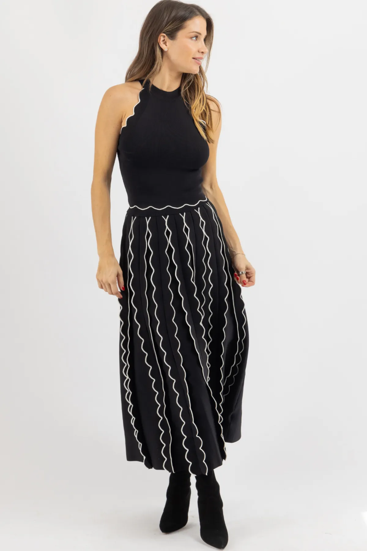 PRISCILLA PLEATED SKIRT SET