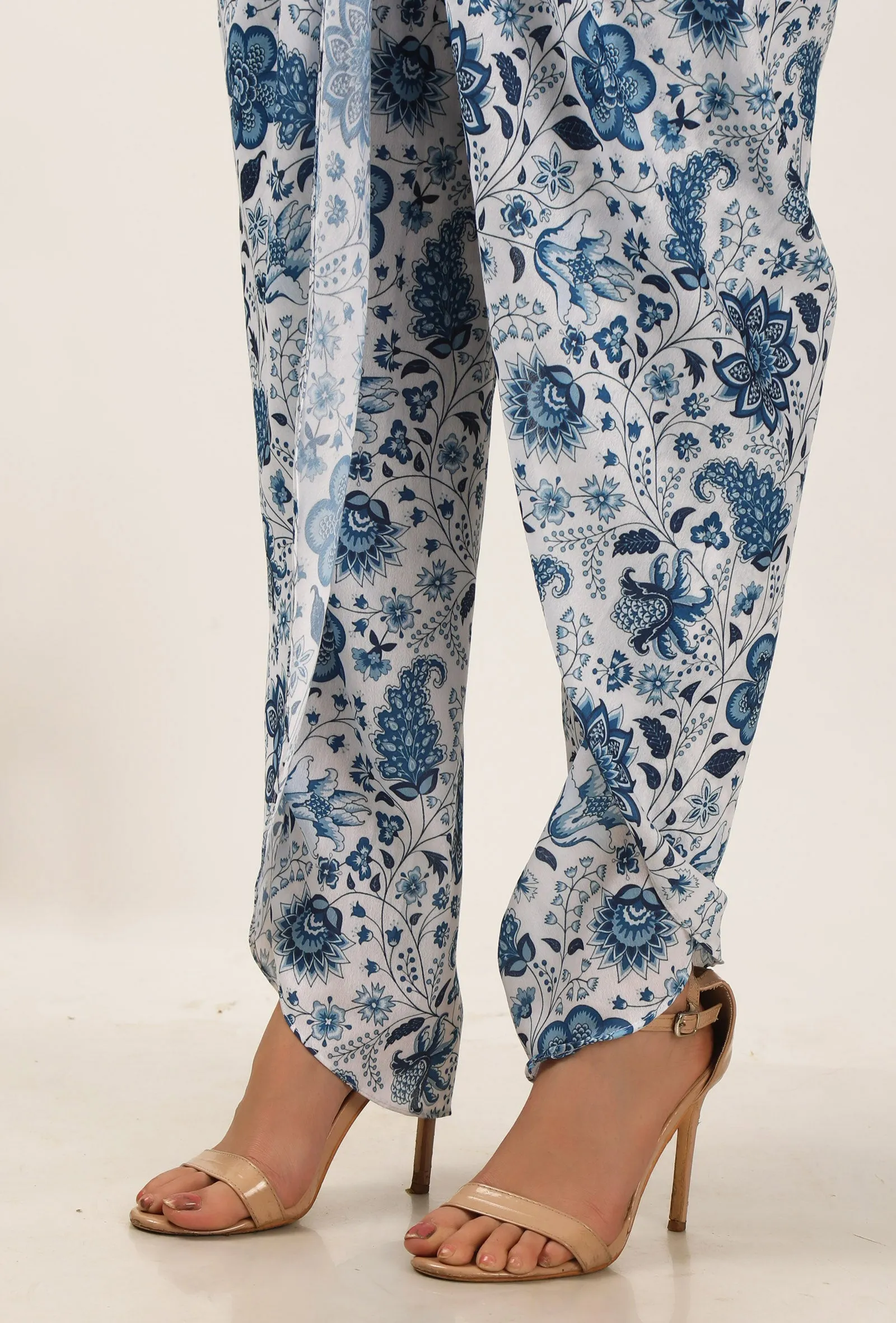 Set Of 2: Serena Floral Chintz Blouse & Dhotipants