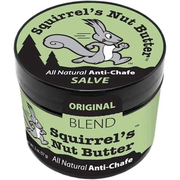 Squirrel's Nut Butter All Natural Anti Chafe Salve, 2oz Tub