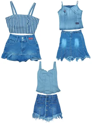 Throwback Twirls: Vintage Y2K Skirts, Blouses And Jean: (S-103) 👖💫🌟💥