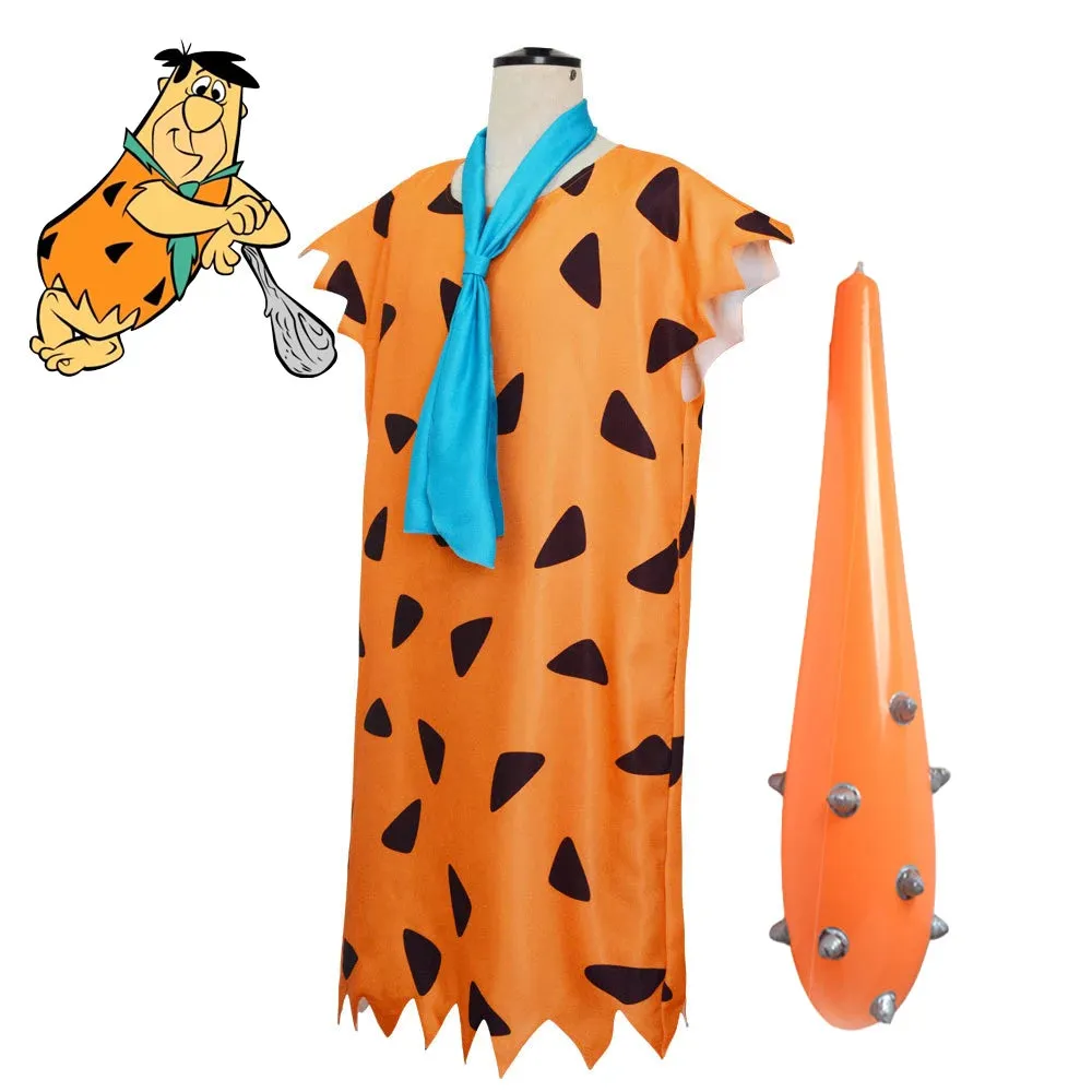 Trendy Fred Flintstone's Halloween Costume With Inflatable Big Stick