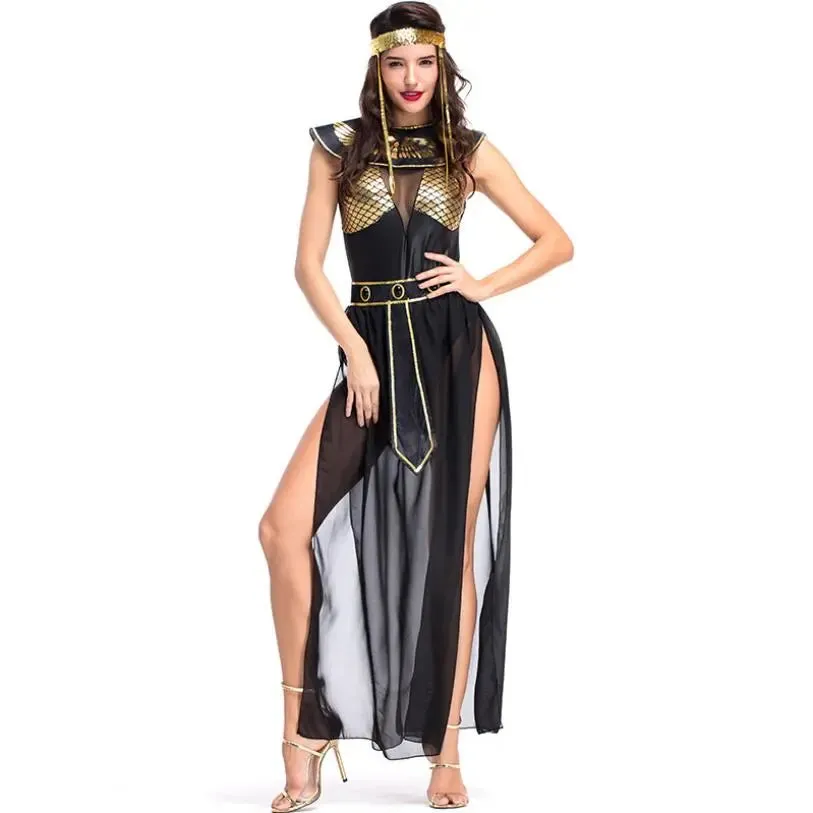 Trendy Halloween Medieval Egyptian Dress