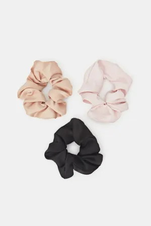 Women Assorted Hair Scrunchy Set (Pack of 3)