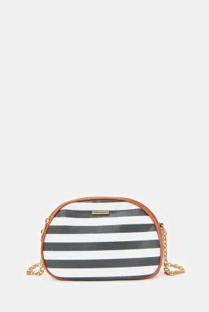 Women Assorted Striped Cross Body Bag