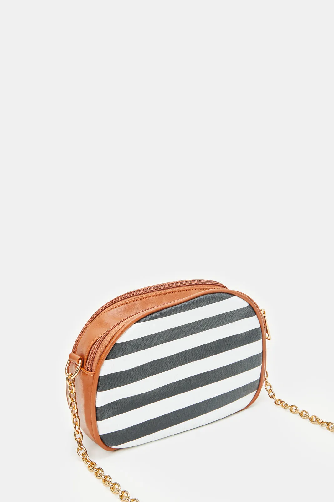 Women Assorted Striped Cross Body Bag