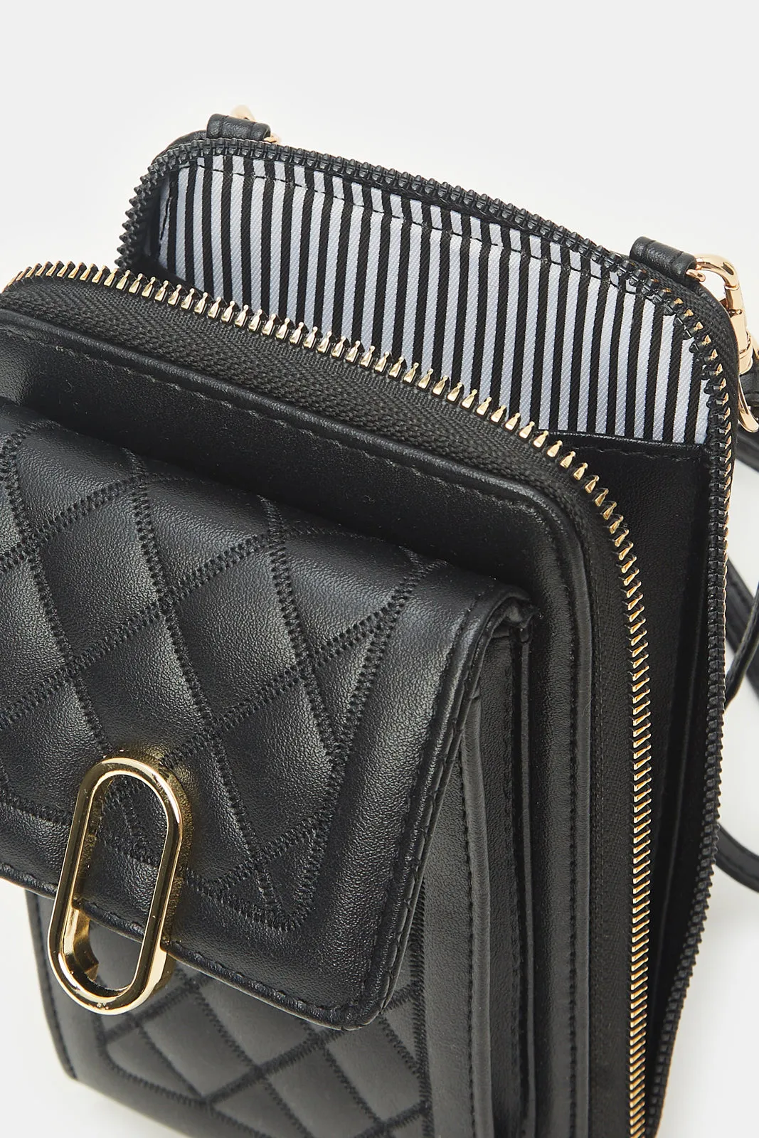 Women Black Mobile Purse