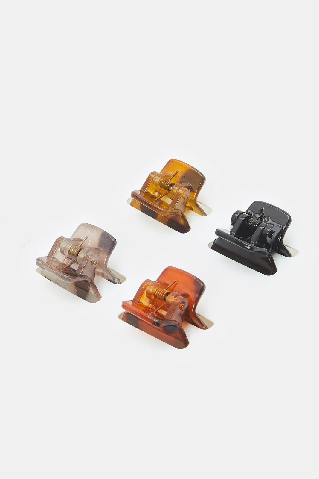 Women Brown Hair Clip Set (4 Piece)