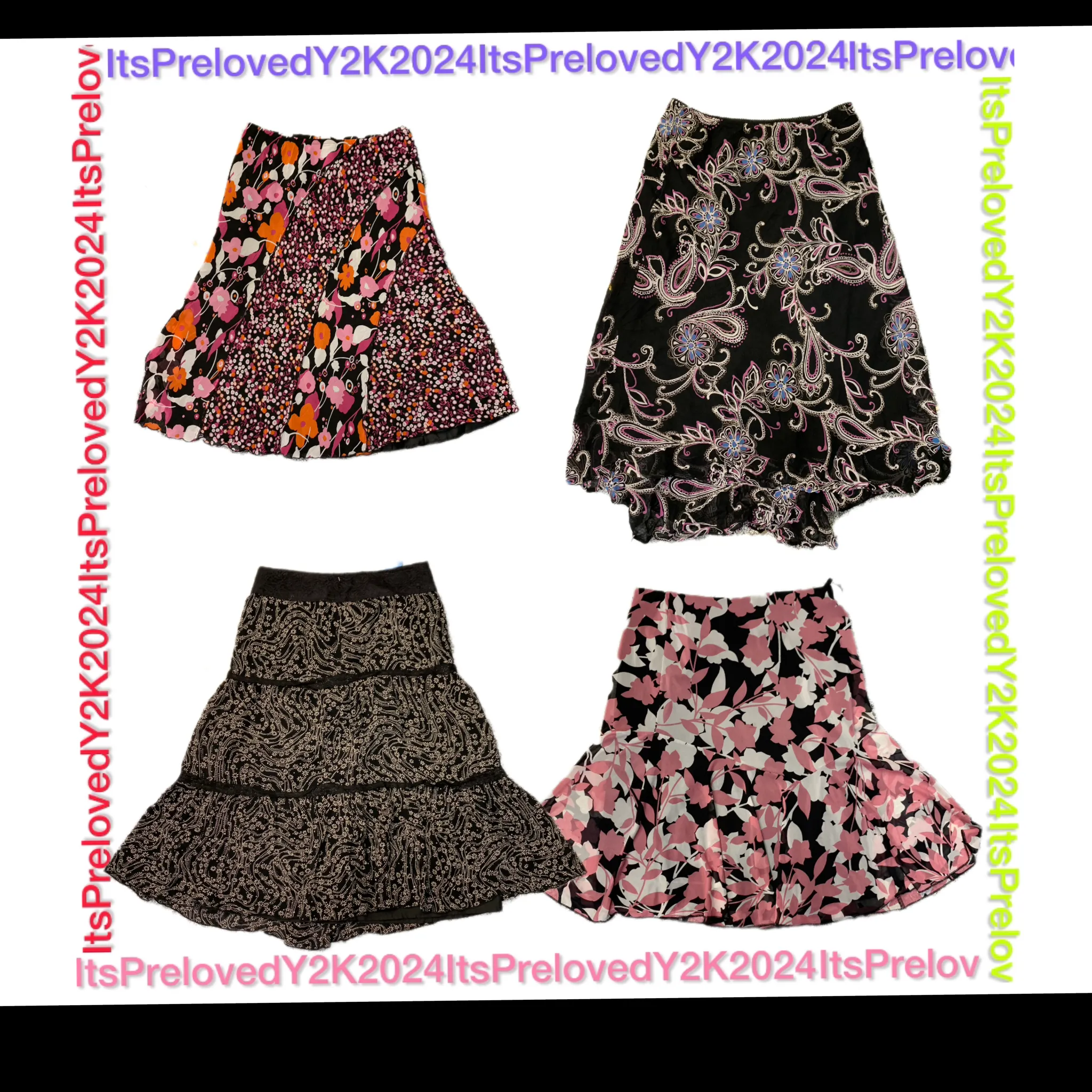 Y2K Printed Skirts(RX-522)